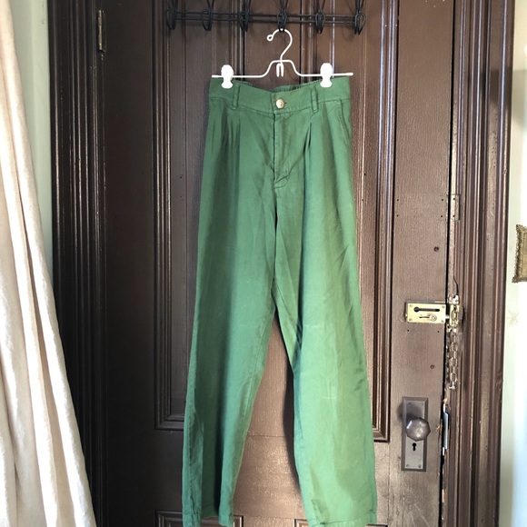 Big Bud Press Green high-waisted trousers - Picture 2 of 6